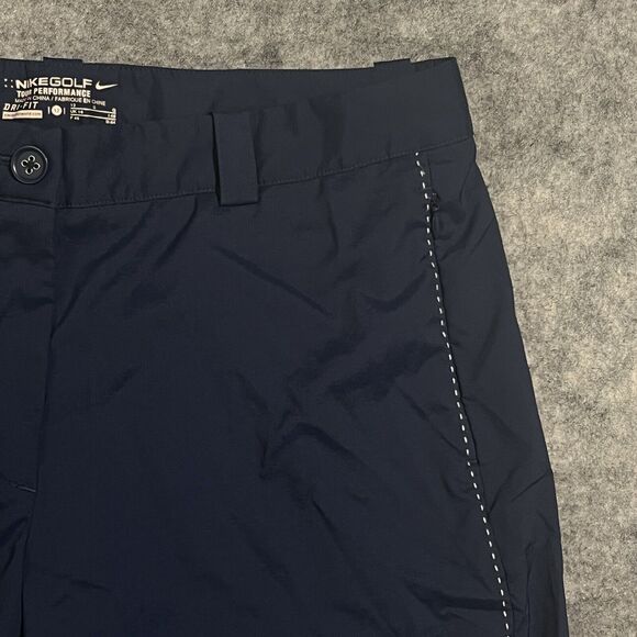 Nike Golf Tour Performance Capri Womens 12 Navy Blue Stretch Outdoor Hiking Crop - Picture 11 of 15